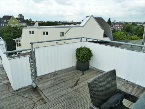 Balkonbespannung als Sichschutz Maßanfertigung 