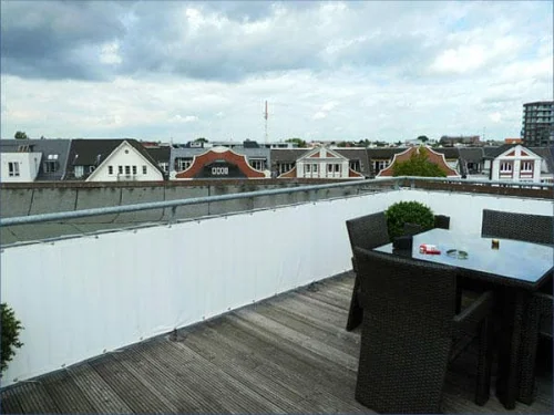 Balkonbespannung als Sichschutz Maßanfertigung 