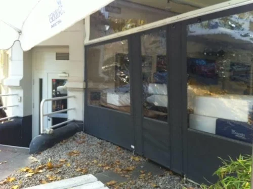 Balkonbespannung als Sichschutz Maßanfertigung 