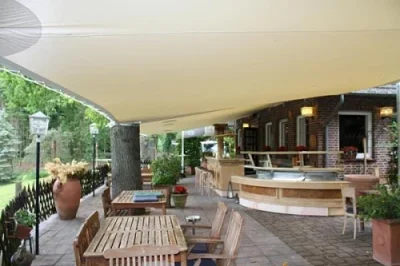 sonnensegel für restaurant & cafe