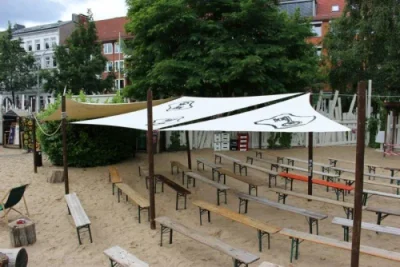 sonnensegel für restaurant & cafe