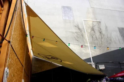 sonnensegel für restaurant & cafe