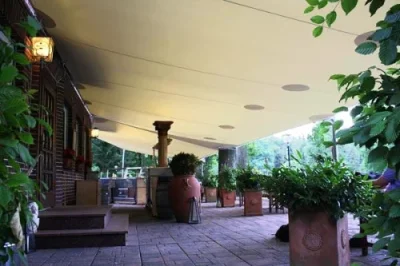 sonnensegel für restaurant & cafe